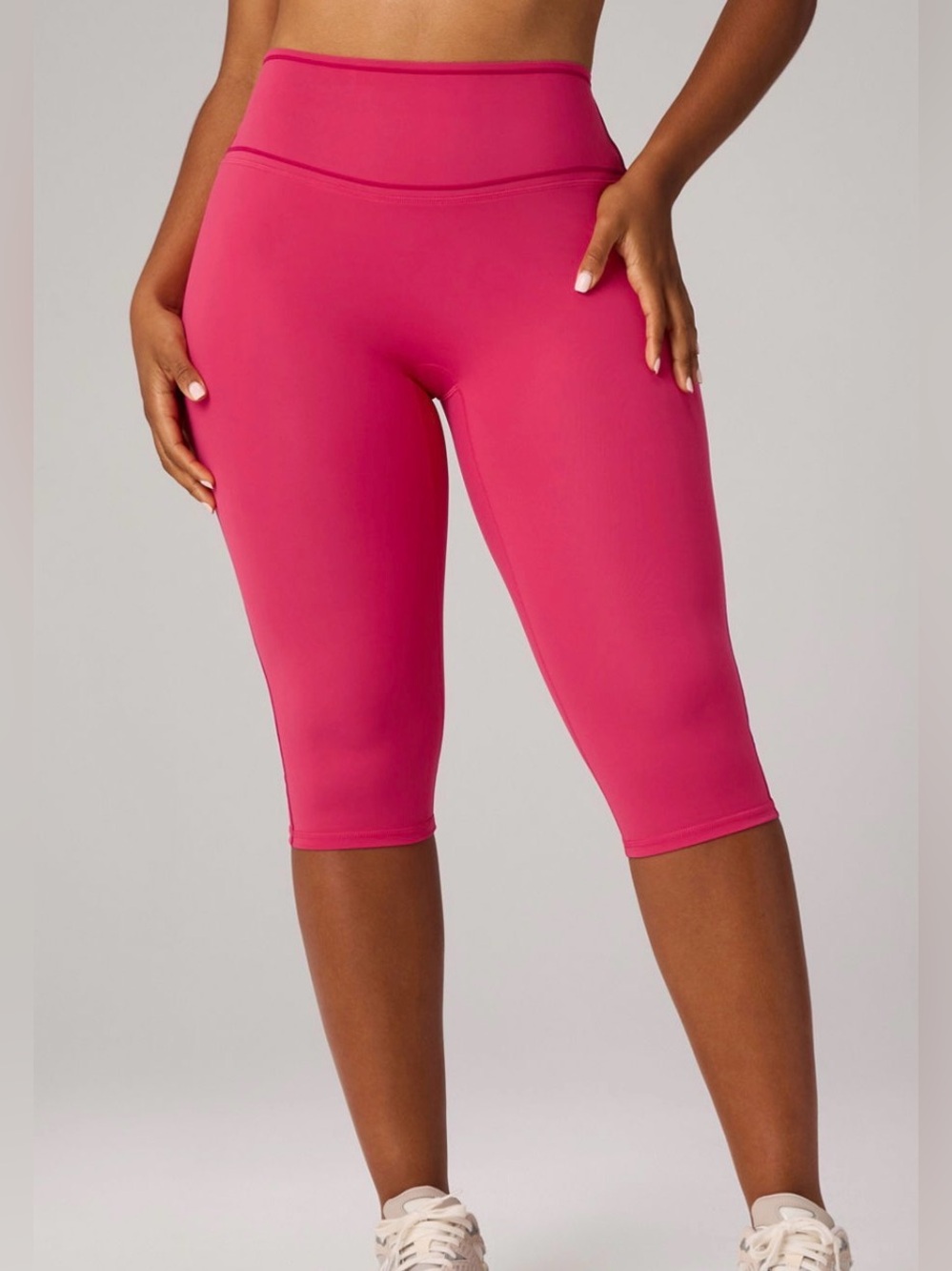 Fabletics The No-Seam PureLuxe TLC High-Waisted Capri 19" Berrylicious M